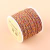 20m Multicolor Tie-Dyed Cotton Thread for DIY Moon Bodhi Bracelet