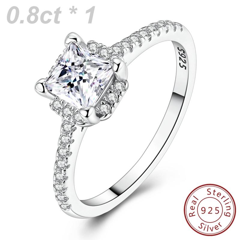 Copper Rings Moissanite Diamond Sparking Popular LOVE Wedding Ring Certified Women Engagement Jewellery Anniversary
