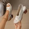 Lady's High-heeled Fish-mouthed Sandals