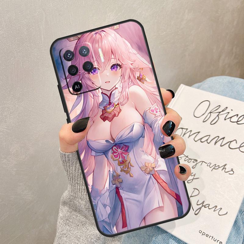 Genshin Impact Yae Miko Case For Oppo A5 Pro A15 A17 A57 A77 A94 A74 A54 A16 A76 A96 A40 A60 A80 A18 A38 A58 A78 A98