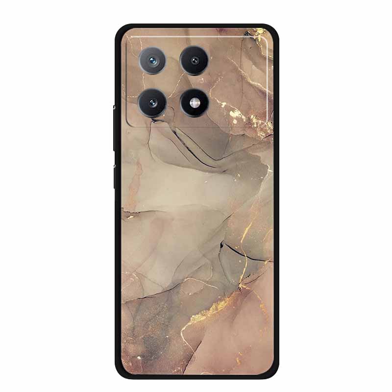 Marble Pattern Phone Case for Poco X6 Pro Clear Edge Cover Funda for Xiaomi Poco X 6 Pro Soft Transparent Coque Color Back Shell
