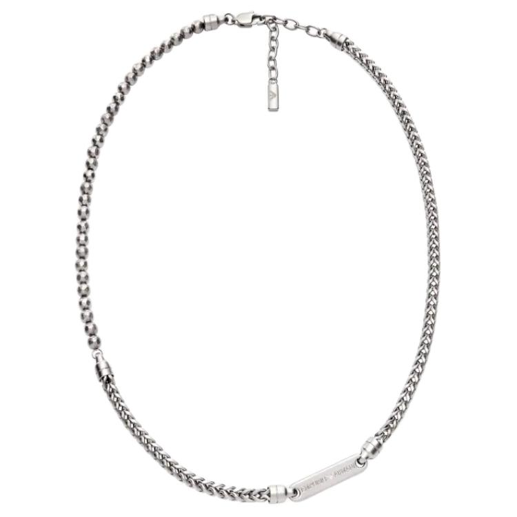 Emporio Armani Original Design Stainless Steel Necklace Unisex necklace Silver EGS3182040 Basic Packaging-Box
