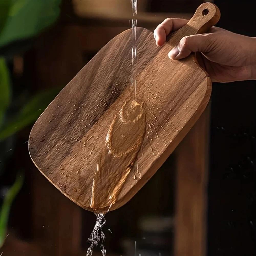 Food-Safe Fruit Board with Handle Bread Board New Cutting Board For Fish Cheese Bread Desserts