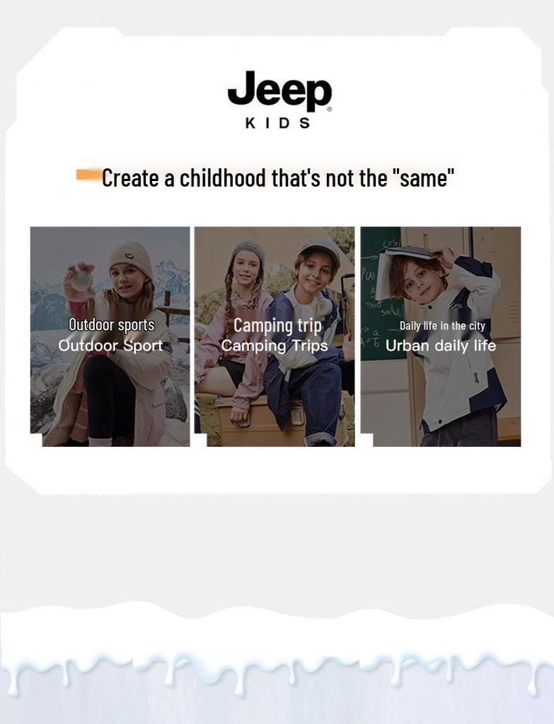 Jeep Girls' Argan Plus Velvet Non-slip Casual Sports Shoes for Autumn/Winter 2025