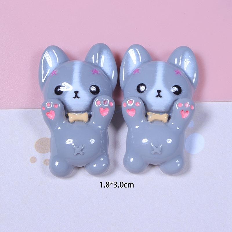 10 Buc. Rășină Nouă Drăguță 18*30mm Mini Cățeluș Spate Plat Piese Manichiură Embellishments Pentru Accesorii Arcuri Păr