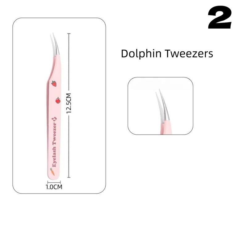 Pinsett for falske øyevipper med høy presisjon, High-end assisterende verktøy for øyenvippeextensions, Profesjonelt sminkesett