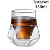 1/2 Stück doppelwandiger Glasbecher mit Hängeohr Espresso-Kaffeebecher, verbrühsicher, für Milch, Brandy, Wein, Teetasse, klares Becher-Set, Trinkgeschirr