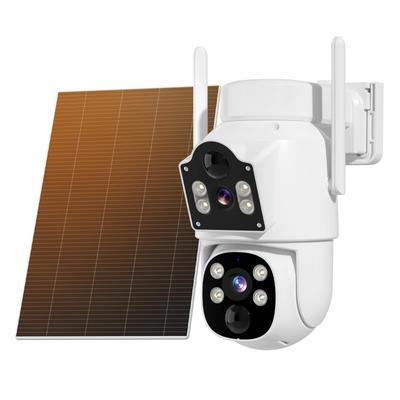 Sovmiku Security Dual Lens Wireless Security No Wiring USB Panel Charging App Motion Night Night Sensor Light WIFI WiFi Remote Smartphone Supports Up