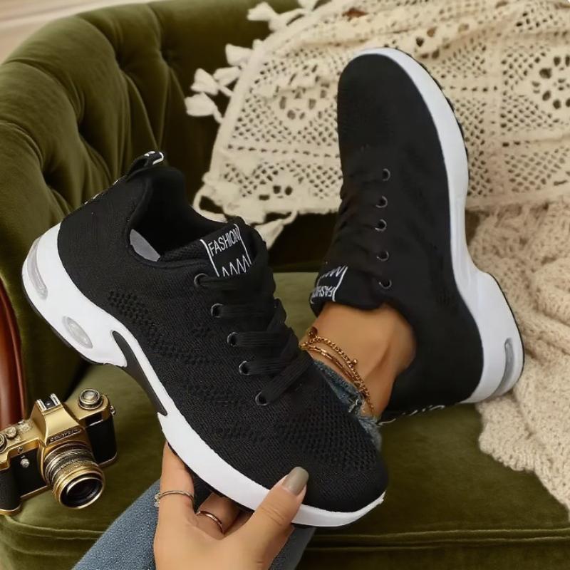 

Women s Casual Sneakers Soft Soled Mesh Breathable Walking Shoes Light Comfortable Travel Shoes Vulcanized Black Women s Shoes 36