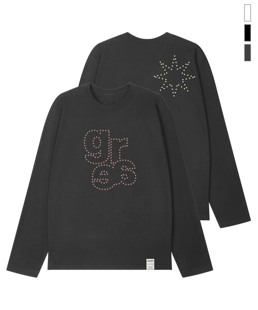 GRAVER [Unisex] Grae Dot Long Sleeve T-Shirt_3 Colors