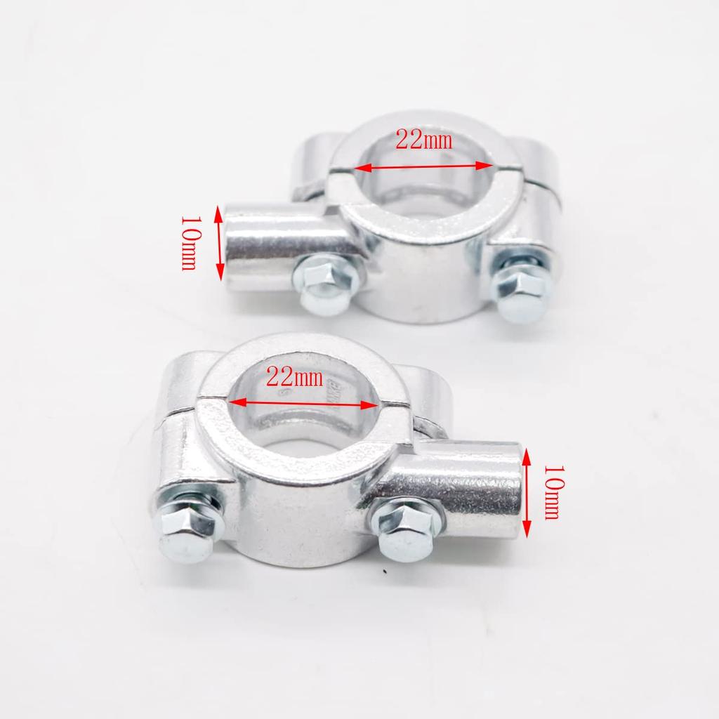 ZCJSZP Mount Bracket Clamp Mirror Mount Clamp Rear View Mirror Holder Motorcycle Bike Handlebar