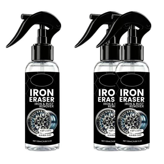 Yousheng Iron Remover Spray for Cars, Rust Remover for Wheels Brake Dust, 120ml Metal Cleaner for Auto Paint, Fast Dissolve Rust Stain