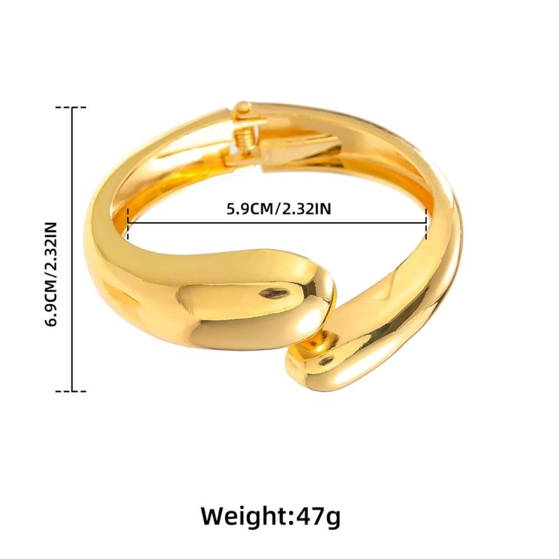 Exquisite Teardrop Open Cuff Bracelet Exaggerated Water Doplet Shaped Bangle Fashionable Wristwear for Casual and Formal