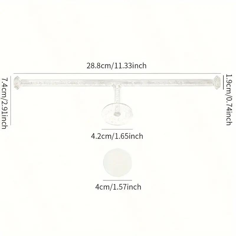 1PCS Transparent Multi-purpose Hook Dressing Table Hair Hoop Accessories Small Object Hanger Household Seamless Multi-function Hook