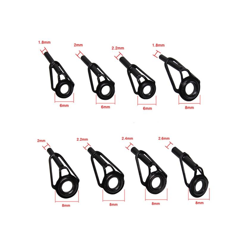 Creative Top Ring Ceramic Fishing Leading Eye Swivel Snap Fishing Accessory Set
