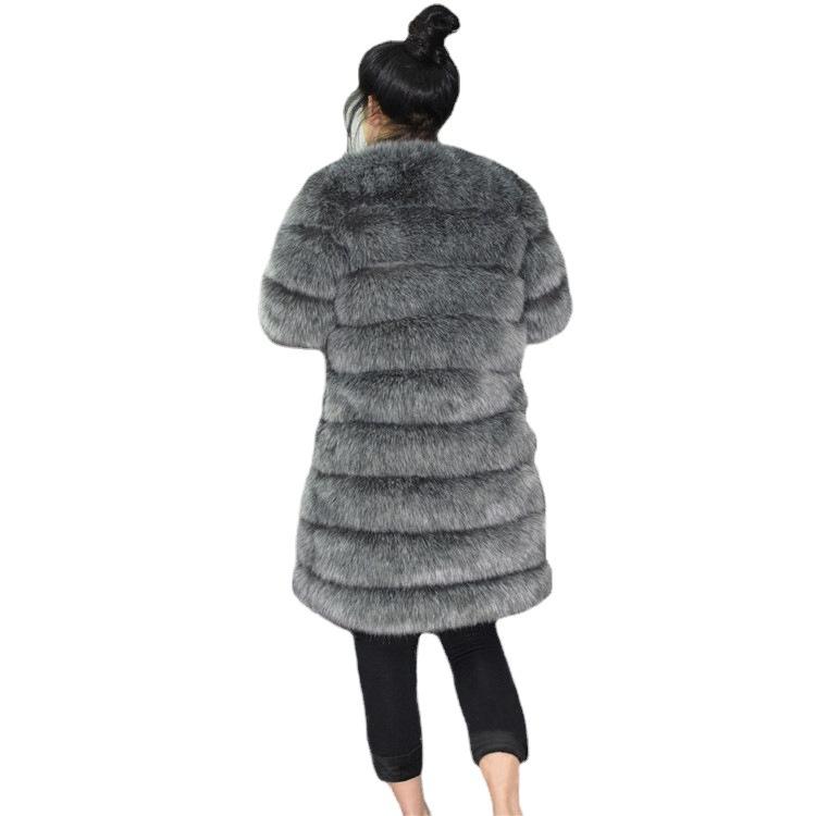 Home Autumn and Winter New Fur Jacket European and American Casual Fashion Imitation Fox Hair Women's Coat