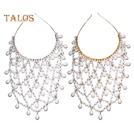 Damen-Stirnband aus Netzstoff, Imitationsperlen, leicht, bequem, Haarreif, Frisur, Ankleiden, Haar-Accessoires