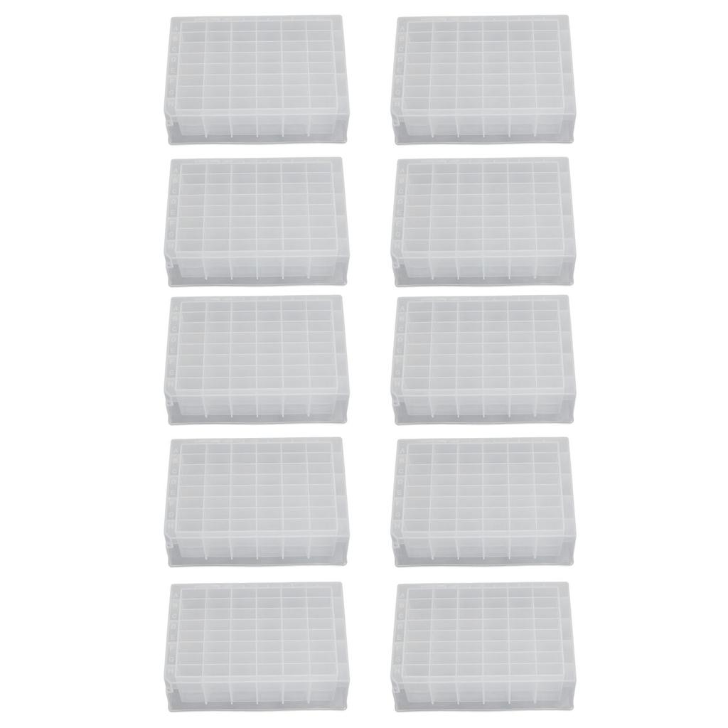 10 szt. Płytka z głębokimi studzienkami 48 studzienek 2 ml Wysokość 41 mm Przezroczysta polipropylenowa płytka z głębokimi studzienkami