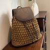 Women's Straw Backpack Summer Boho Bohemian Hollow Shoulder Bag Hobo Crochet Woven Travel Bags for Women Knitted Beach Back Pack