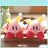 Adorable Birthday Kirby Plush Keychain Cute Soft Toy For Bags And Keyrings