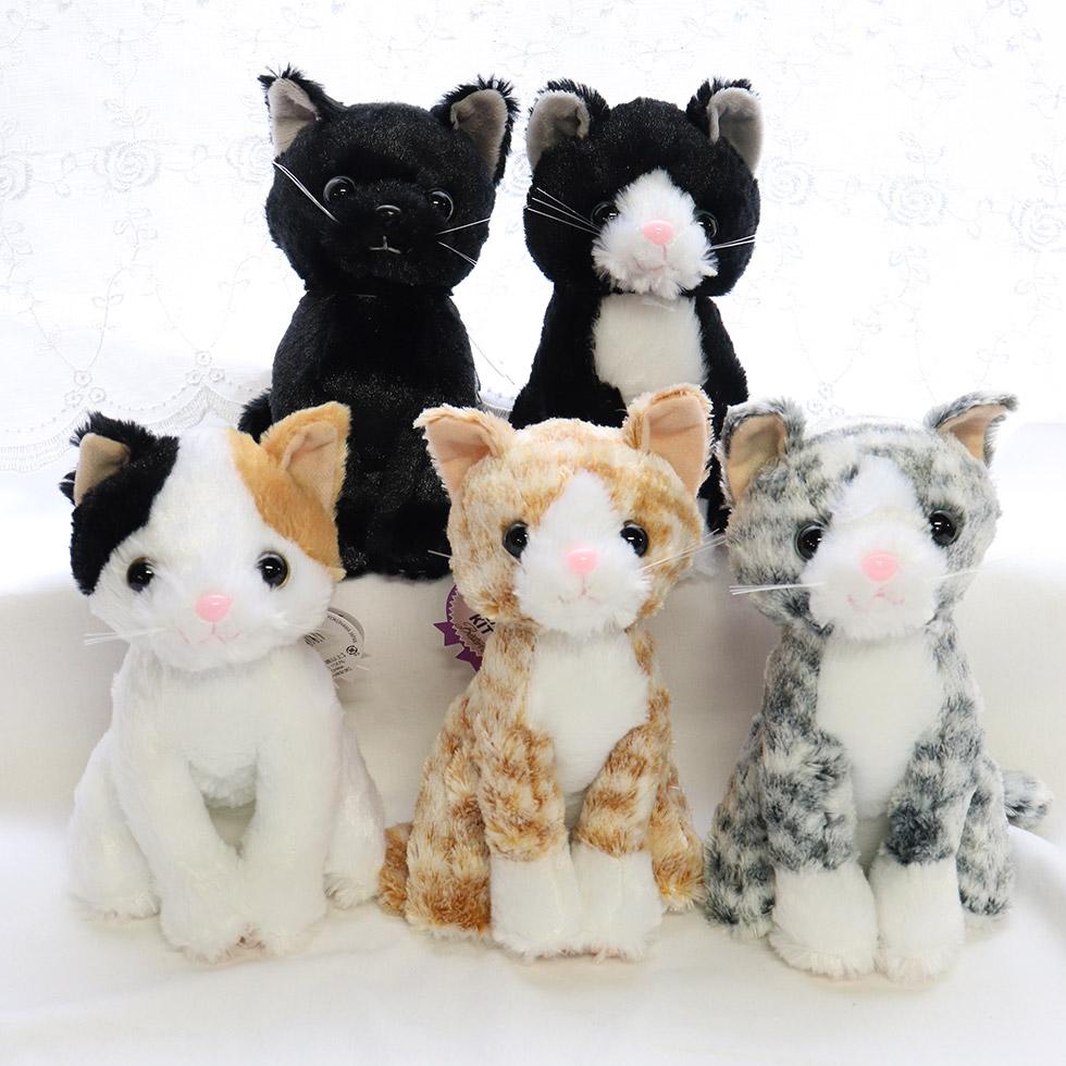 Present cat lover cat cat stuffed toy calico cat black cat mackerel tabby black cat brown tabby present gift child girlfriend cat cute gift grandpa