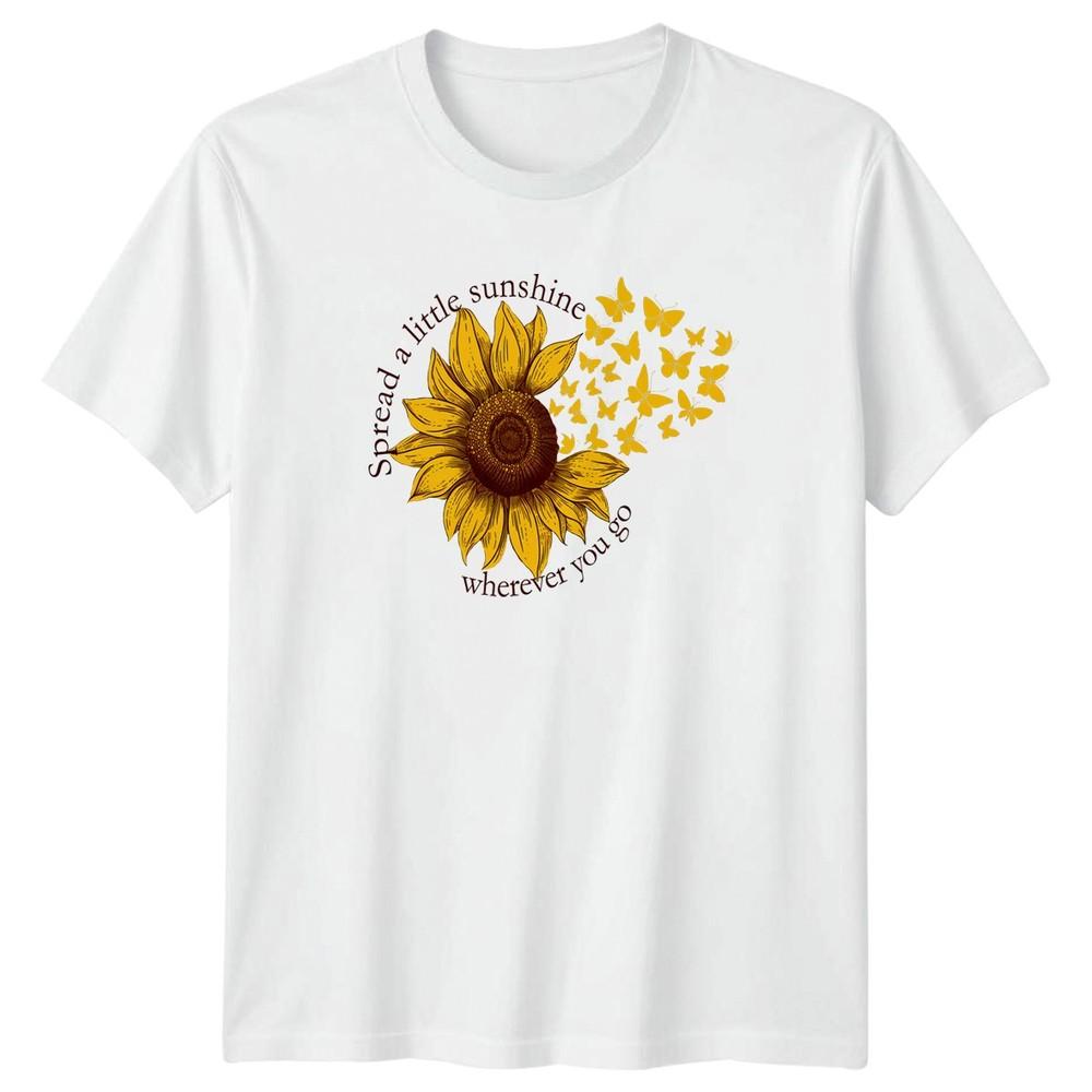 Spread A Little Sunshine Wherever TShirt Sunflower Nature Birthday Gift S