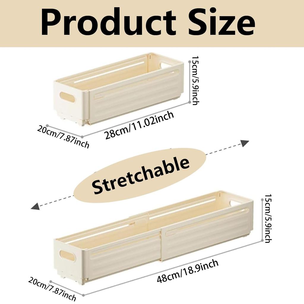 Practical Multi-function Storage Box, Retractable and Adjustable Drawer Cabinet Storage Box, Large-capacity Home Classification