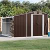 VidaXL Garden Shed, Tool Shed with Handles, Tool Shed with Sloping Roof, Patio Storage Shed, 3188296