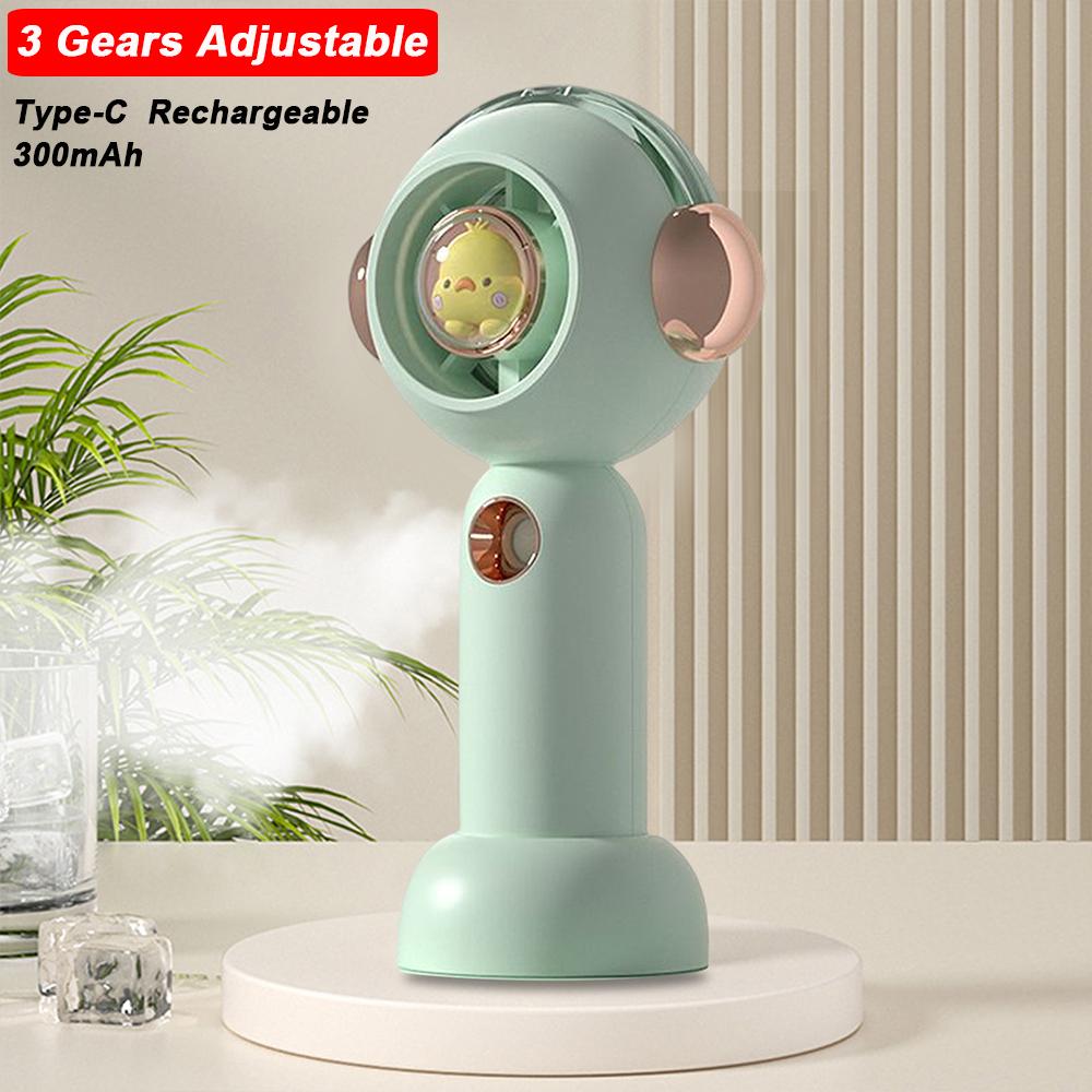 

USB-вентилятор воздушного охлаждения с держателем для телефона 5 В 4 Вт, водяной распылитель с 3 скоростями, 5000 мАч, съемная база с резервуаром для воды для путешествий на открытом воздухе