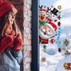Christmas Window Stickers Santa Claus Reindeer Snowman Stickers Clings Decoration for Glass Christmas Decals Decorations