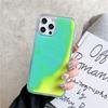 In Stock Luminous Quicksand Phone case for iPhone case Luminous Liquid Sand Back Cover Glow Glitter Case for iPhone 16 15 14 13