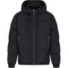 Solid Color Zipper Hooded Down Jacket Men Outerwear Navy XM000348-AF12286-UB101