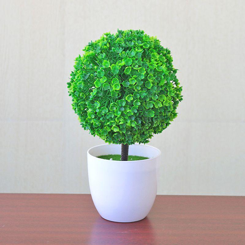 

Realistic Decorative Artificial Ball Plant Tree Pot For Indoor And Outdoor Gardens зелёный