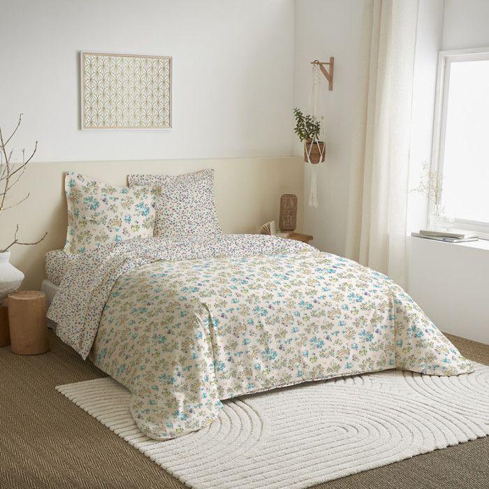 4-piece Sheet Set for Bed 140 X 190 Cm Tanya Cyan