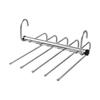 Stainless Steel Folding Pants Hanger – Multi-Layer Magic Clips & Retractable Space-Saving Organizer