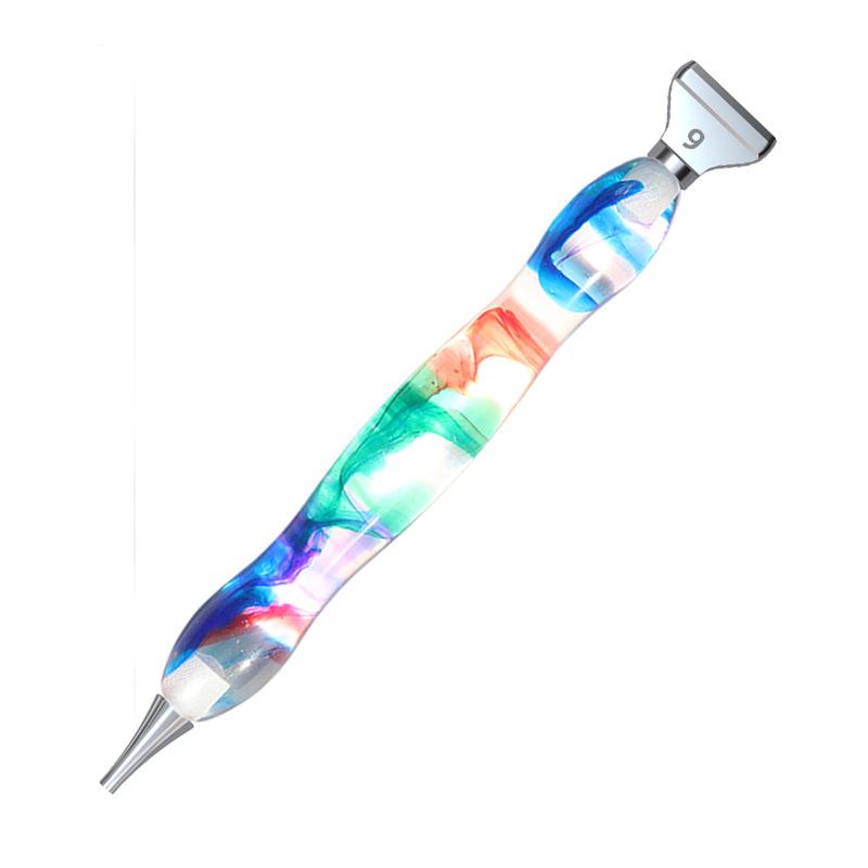6pcs/Box Diamond Painting Tools Glue Clay Accessories Drill Point Pen Drilling Mud Glue Clay Embroidery Cross Stitch