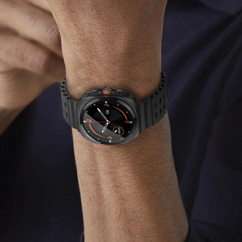 Breathable Strap For Samsung Galaxy Watch Ultra 47mm Silicone Smart Wristband Bracelet Wrist Band Watch7 Accessories Case