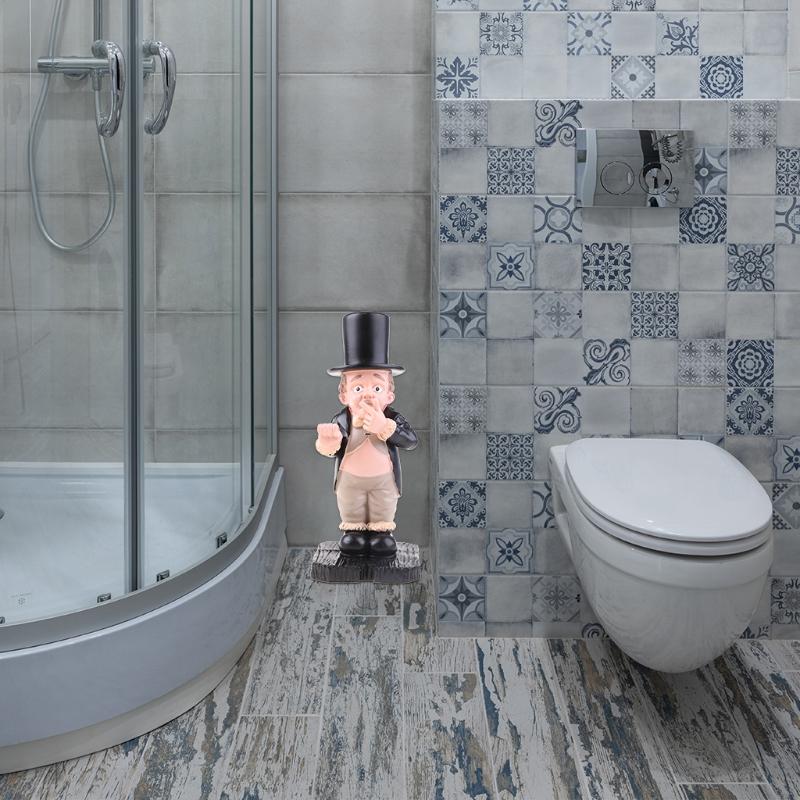 Toilet-Butler Courtyard Decoration Statue Resin Ornament Cute Figurine Home Decor Bathroom Funny Sculpture Home Ornament