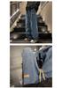 Jeans da uomo alla moda, versatili, con coulisse: Pantaloni Casual High-Street Larghi Dritti a Gamba Larga Primavera e Autunno