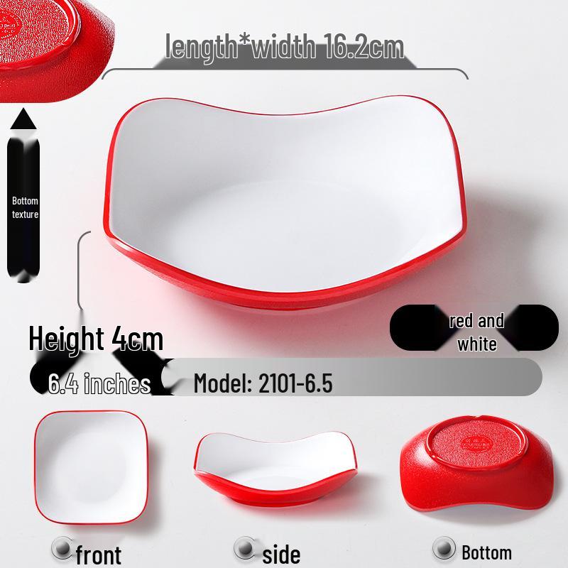 Melamine KTV Restaurant Snack & Dipping Plate - Creative Cold Dish, Imitation Porcelain