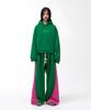 Diploma Embroidered Half Crop Hoodie - Green