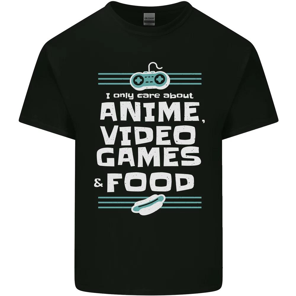Anime Video Games Food Funny Unisexs Light Cotton TShirt S