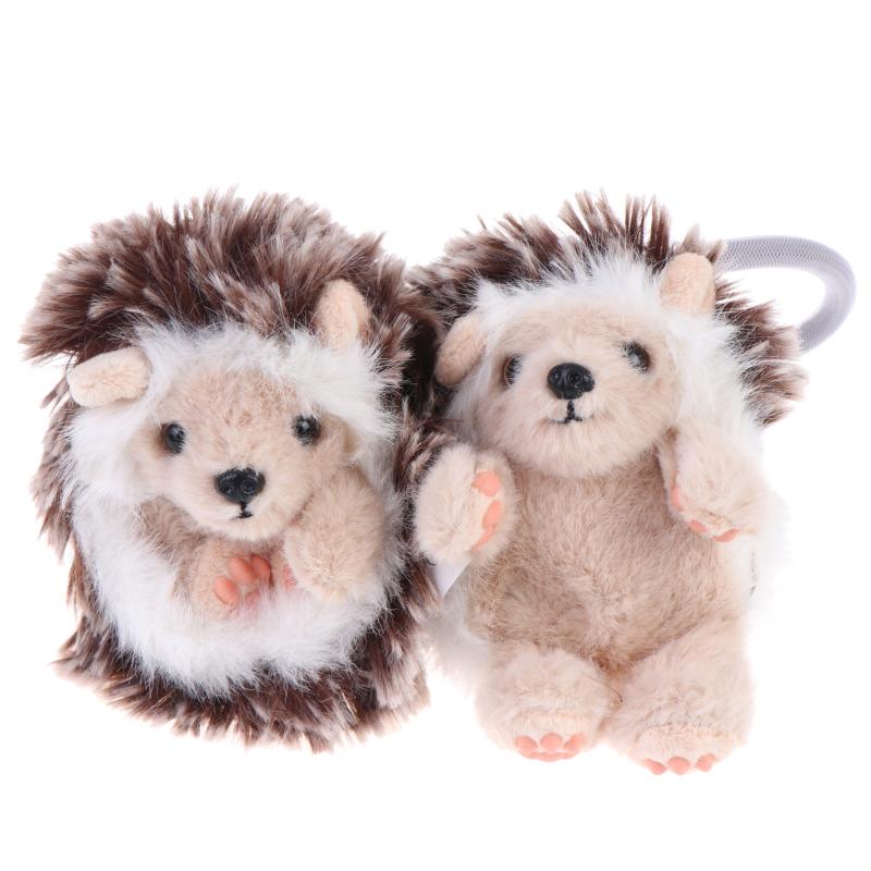 Süßer Wende-Igel Plüsch Schlüsselanhänger Flauschiges Stofftier Puppe Schlüsselanhänger Rucksack Anhänger Niedliches Schreibtisch-Haustier Tasche Dekoration