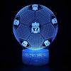 Five Major Leagues Football Club Team Standard 3D Night Light LED Colorful Touch Remote Control Night Light