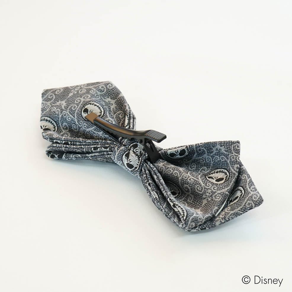Disney Nightmare Before Christmas Bow Tie, Jack Pattern, Light Gray, DSD49038
