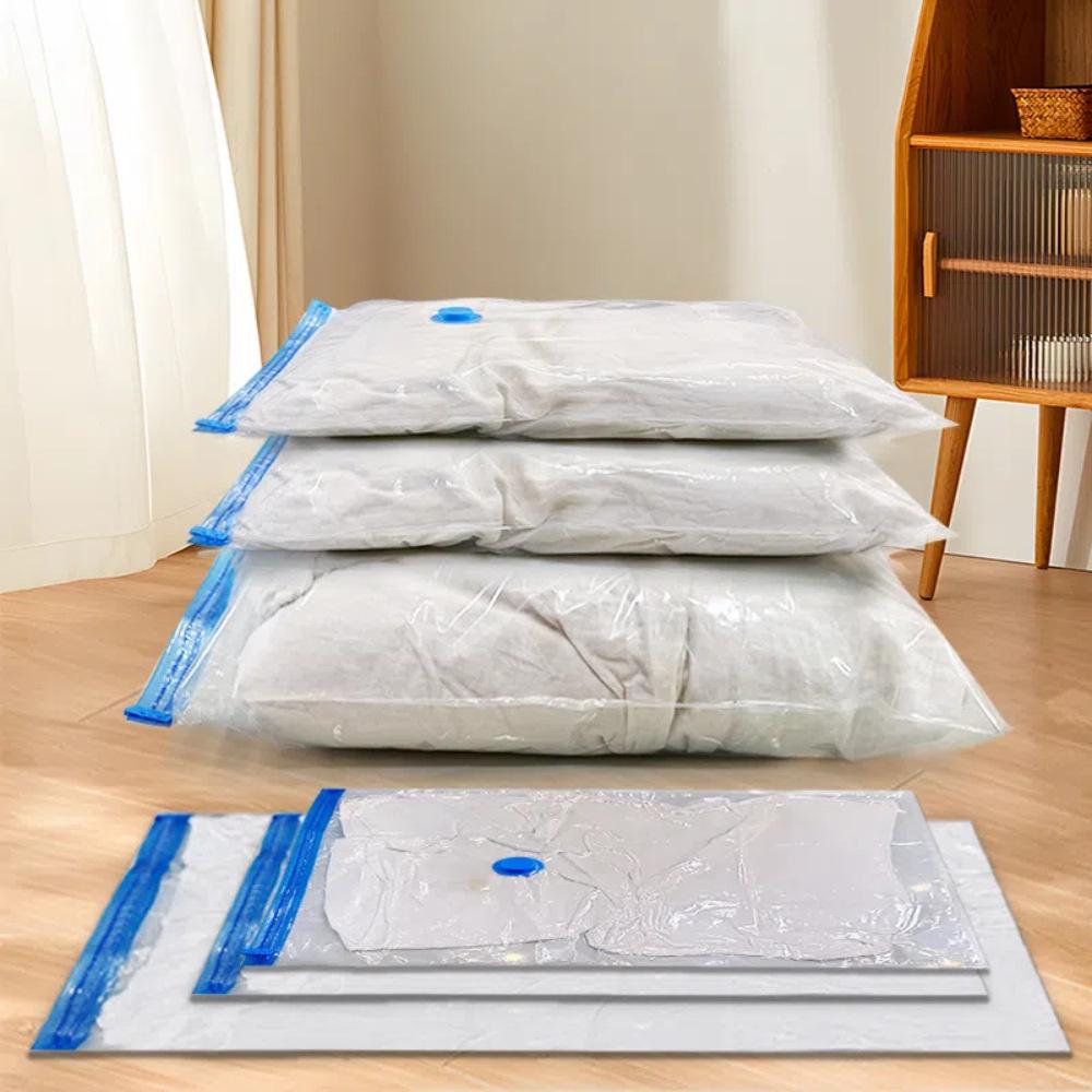 3/5pcs Vacuum Storage Bags, Vacuum Sealing Bags Clothes Organizer, Compression Pack Bag Fit Clothing Bedding - Travel Vacuum Bag