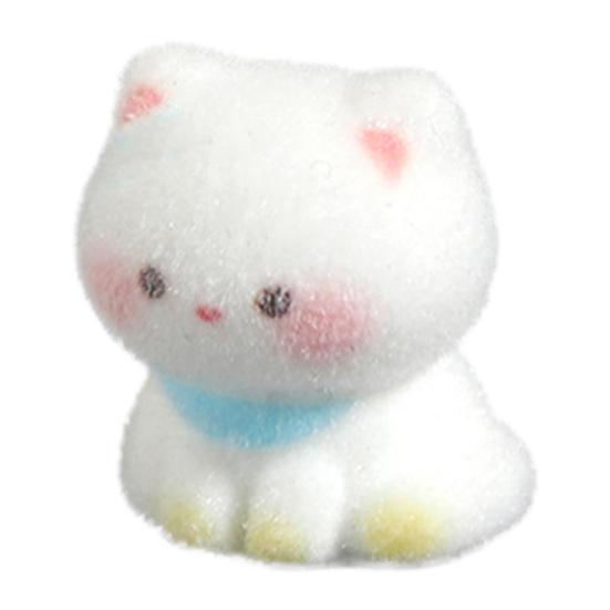 

2Pcs Cat Figurines Resin Flocking Mini Cute Cat Decor for Car Dashboard Office Desk Bedroom Kitchen Countertop Accessories A