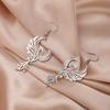 LIKGREAT Classic Phoenix Bird Wing Animal Earrings for Women Fashion Cute Drop Pendant Stainless Steel Personality Birthday Gift