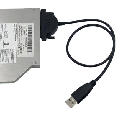 1 Pz Adattatore USB 2.0 a Mini SATA II 7+6 13 Pin Per Notebook CD/DVD ROM Unità Slimline Cavo Convertitore Viti Stile Stabile