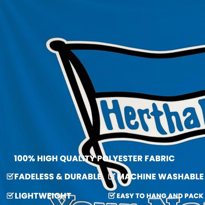 Hertha BSC Custom Name Wall Tapestry Aesthetic Wall Hanging Printed Fabric Blanket Decorative Tapestries for Bedroom Living Room Home Decor